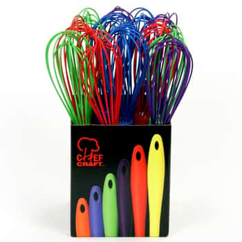 Silicone Wire Whisk Shelf in Floor Display