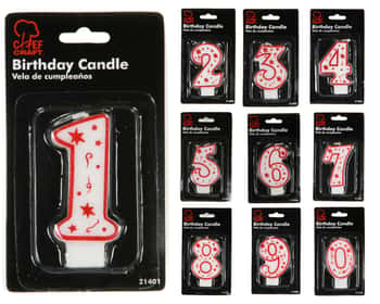 Numerical Birthday Candles - Choose Your Number(s)