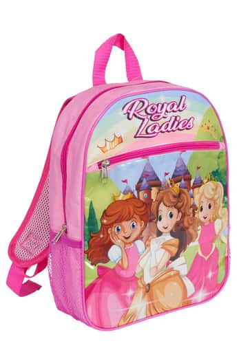 14" Girl's Cartoon Character Backpacks - Pretty Princess