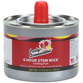 Sterno 6 Plus Hour Wick Fuel - Party Dimensions