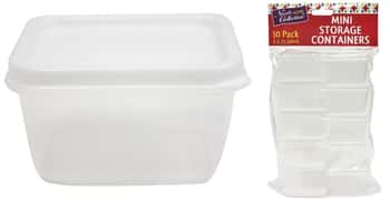 2.3 oz. Mini Storage Containers Rectangle 10-Packs - Nicole Home Collection