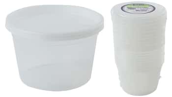 16 oz. Deli Container w/ Lids 10-Packs - Nicole Home Collection