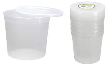 80 oz. Plastic Deli Container w/ Lids - 5-Packs - Nicole Home Collection
