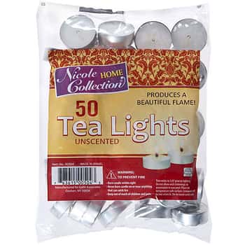 Tea Lights - 50-Packs - Nicole Home Collection