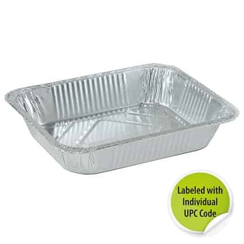 Aluminum 1/2 Size Deep Pan - Individually Labeled w/ Upc - Nicole Home Collection