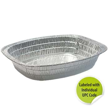Aluminum Oval Roaster Extra Large - Individually Labeled w/ Upc  - Nicole Home Collection
