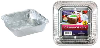 Banded - 8" Square Cake Pan - Aluminum - 4-Packs - Nicole Home Collection