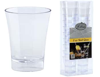Clear 2 oz. Plastic Shot Cup Barware  - Lillian