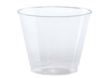Clear 9oz Old Fasioned Plastic Tumblers by Hanna K. Signature - 50-Packs
