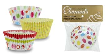 Elements - 2" Baking Cups - 3 Assorted Prints - 75-Packs - Hanna K. Signature Elements