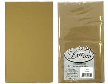Solid Gold Bistro Paper Napkins - Lillian