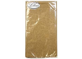 Gold Texture 3 Ply Bistro Napkins by Lillian - 15-Packs