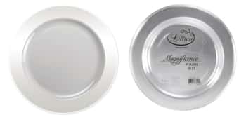 Magnificence - 9" Plastic Plate - 30-Packs - Clear - Lillian