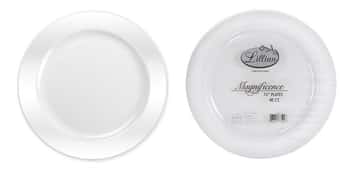 Magnificence - 7.5" Plastic Plates - 40-Packs - Pearl - Lillian