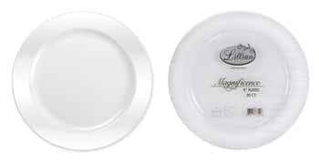 Magnificence - 9" Plastic Plate - 30-Packs - Pearl - Lillian