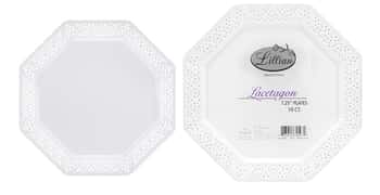 Lacetagon - 7.5" Plastic Plates - Lillian