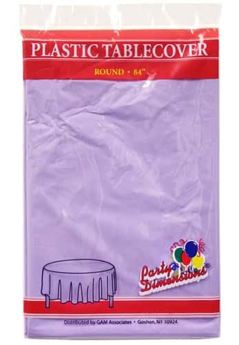 84" Hydrangea Round Plastic Tablecloth 36-Packs - Party Dimensions