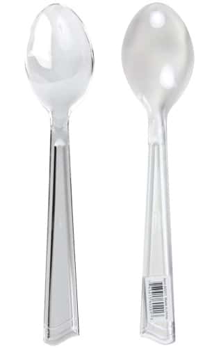 Clear Plastic Serving Spoon 144-Packs - Party Dimensions