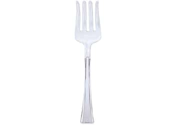 Clear Plastic Salad Serving Forks by Lillian