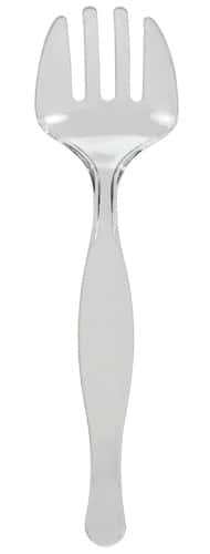 9" Serving Fork - Clear - Party Dimensions