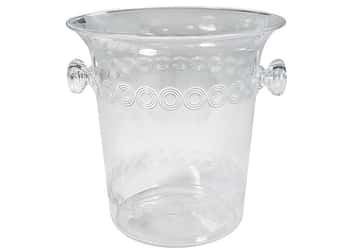 Clear 4 Quart Plastic Ice Buckets by Party Dimensions