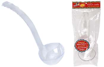 5 oz. Clear Plastic Punch Ladle - Party Dimensions