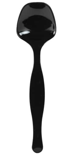 9" Serving Spoon - Black - Party Dimensions
