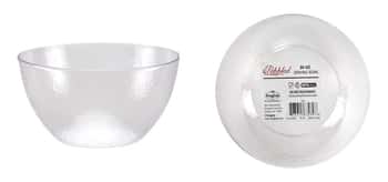 Pebbled - 30 oz. Plastic Bowl - Clear  - Lillian