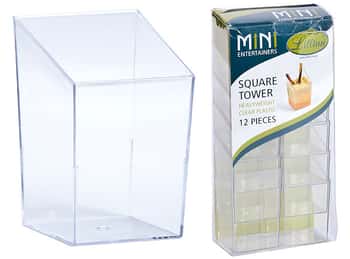 Mini Clear Plastic Square Tower - Lillian