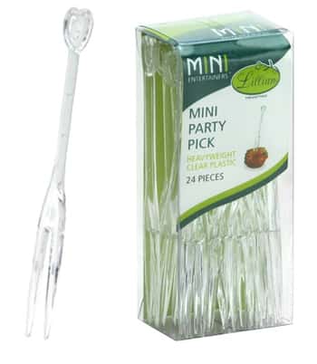 Mini Party Pick - 24-Packs - Clear - Lillian