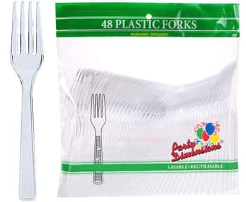 Clear Fork 48-Packs - Party Dimensions
