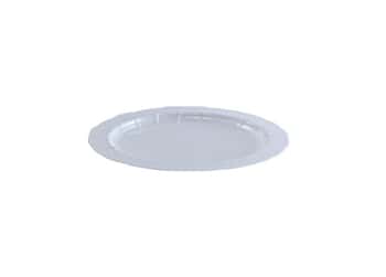 Pearl 7.5'' Round Elegance Plastic Plates by Lillian - 20-Packs