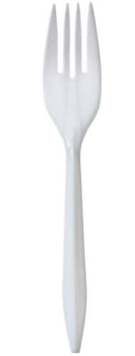 White Medium Weight Fork 1000-Packs - Nicole Home Collection