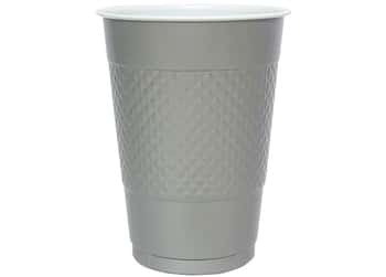 Silver 18oz Pastic Cups by Hanna K. Signature - 50-Packs
