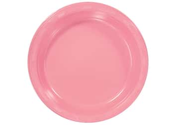 Light Pink 10'' Plastic Plates by Hanna K. Signature - 50-Packs