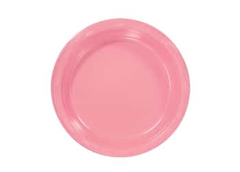Light Pink 7'' Plastic Plates by Hanna K. Signature - 50-Packs
