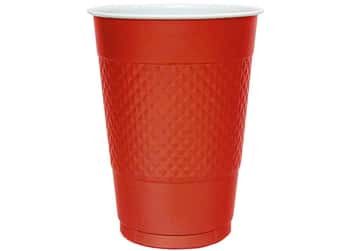 Red 18oz Plastic Cups by Hanna K. Signature - 50-Packs