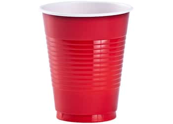 Red 18oz Plastic Cups by Party Dimensions - 16-Packs