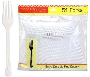 Pearl Heavyweight Plastic Fork 51-Packs - Hanna K. Signature