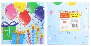 Birthday Balloons Design - Lunch Napkins - 24-Packs - Hanna K. Signature