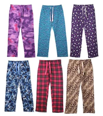 Women's Printed Pajama Pants - Assorted Patterns