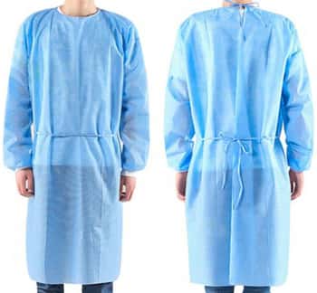 Blue Medical Isolation Gowns