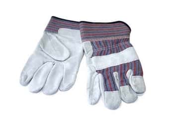 Economy Grade Shoulder Split Leather Palm Gloves - Size: Large
