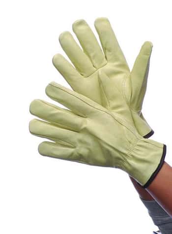 Cowgrain Leather Driver Gloves w/ Keystone Thumb - Size: Large