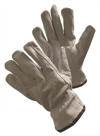 Jersey Lined Goat Skin Driver Gloves w/ Keystone Thumb - Size: Large