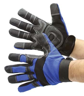 Synthetic Leather Mechanic Gloves - Size: XL