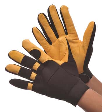 Deer Skin Mechanic Gloves - Size: Large