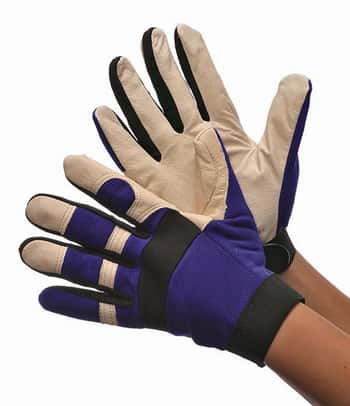 Cow Grain Mechanic Gloves - Size: Small