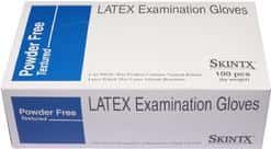 Medical Grade Powder Free Disposable Latex Examination Gloves - Size: Large