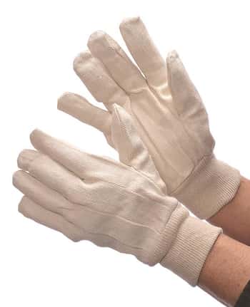 8 oz. Cotton Canvas Gloves w/ Straight Thumb - Size: Men's
